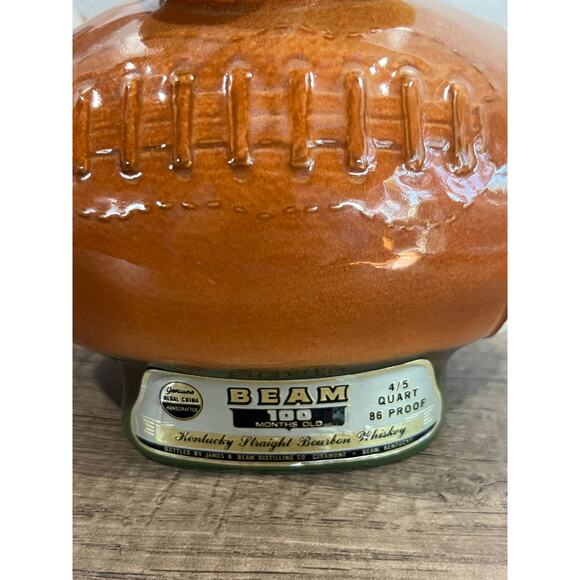 intage Jim Beam Football Decanter Bottles Elephant Donkey Set Empty ~ 1972 - Picture 10 of 12